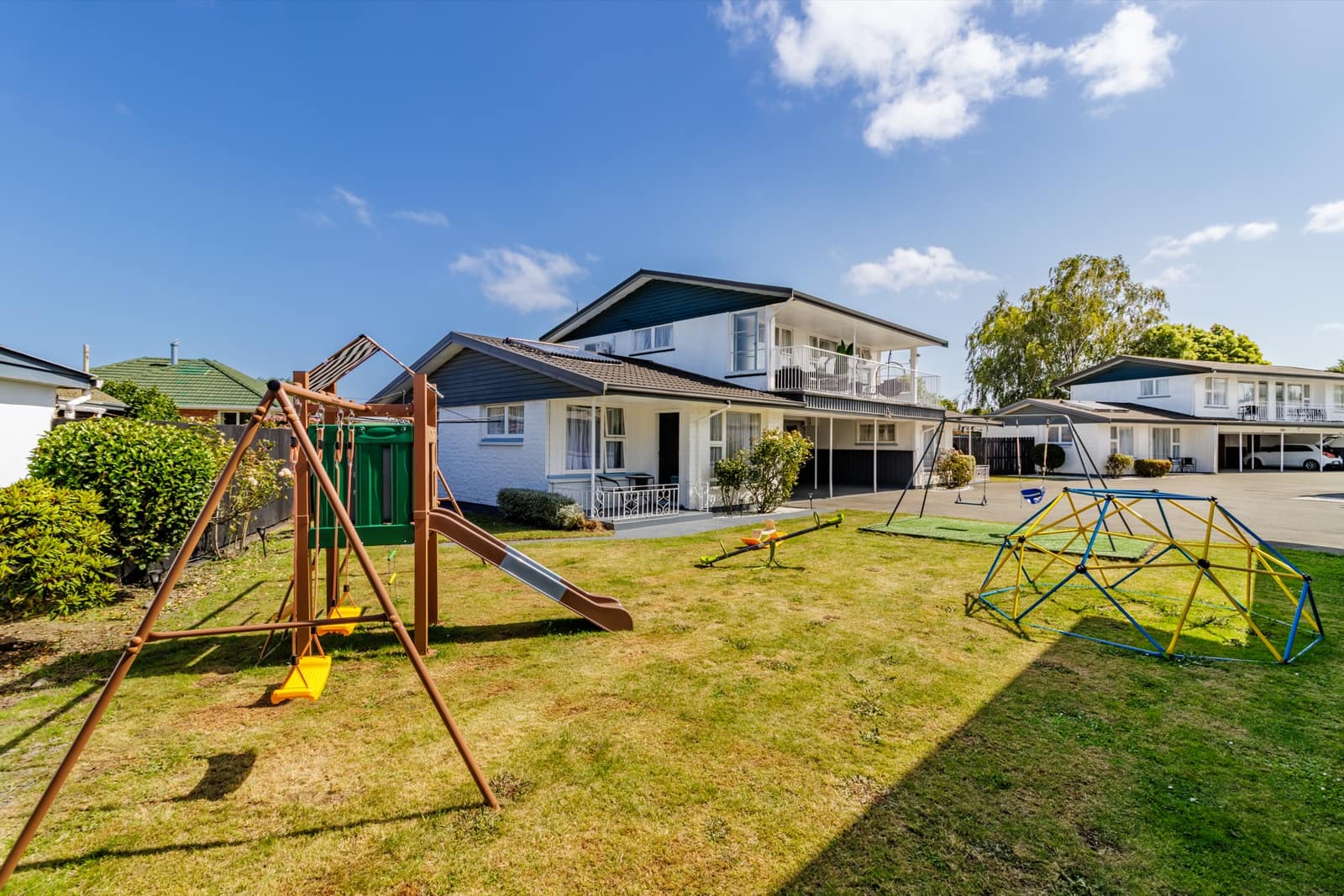 Children's Outdoor Playground at Belle Bonne Motel